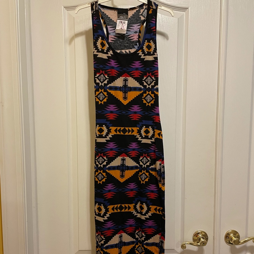 Tribal Print Rue 21 Maxi Dress Size Small